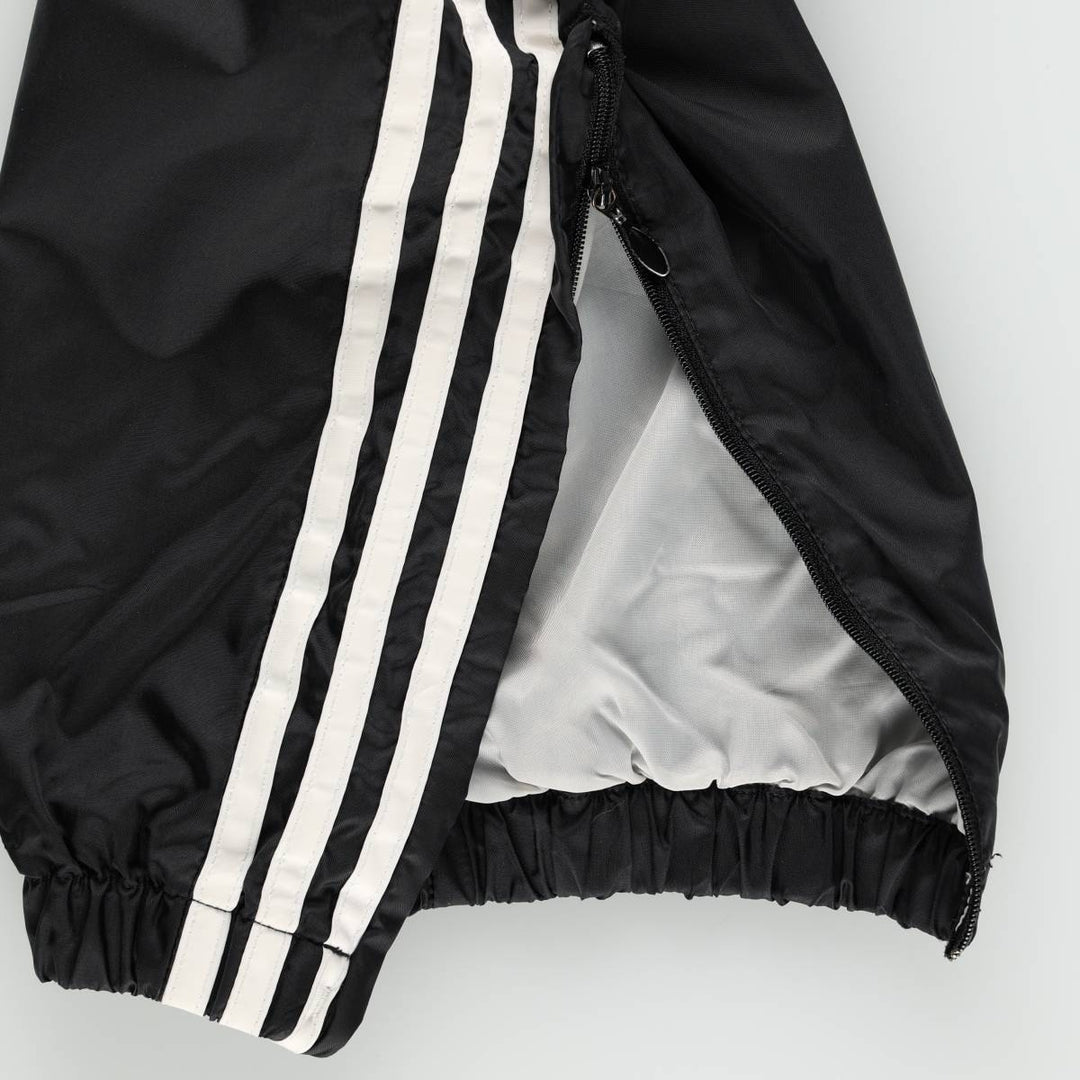 Vintage 90s-00'S Adidas nylon pants, crinkle pants, men's size L Nylon black type Vintage Second Hand