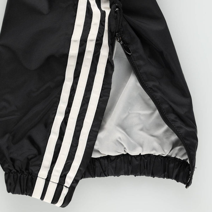 Vintage 90s-00'S Adidas nylon pants, crinkle pants, men's size L Nylon black type Vintage Second Hand