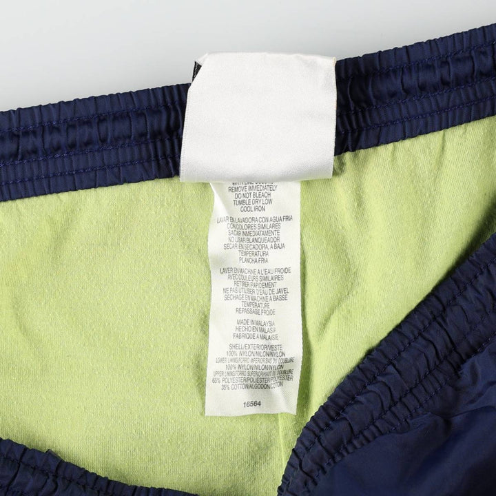 Vintage 90s-00'S Adidas nylon pants, crinkle pants, men's size M Nylon navy blue type Vintage Second Hand