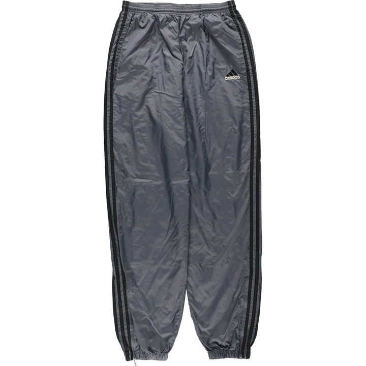 Vintage 90s-00'S Adidas nylon pants, crinkle pants, men's size L Nylon gray type Vintage Second Hand