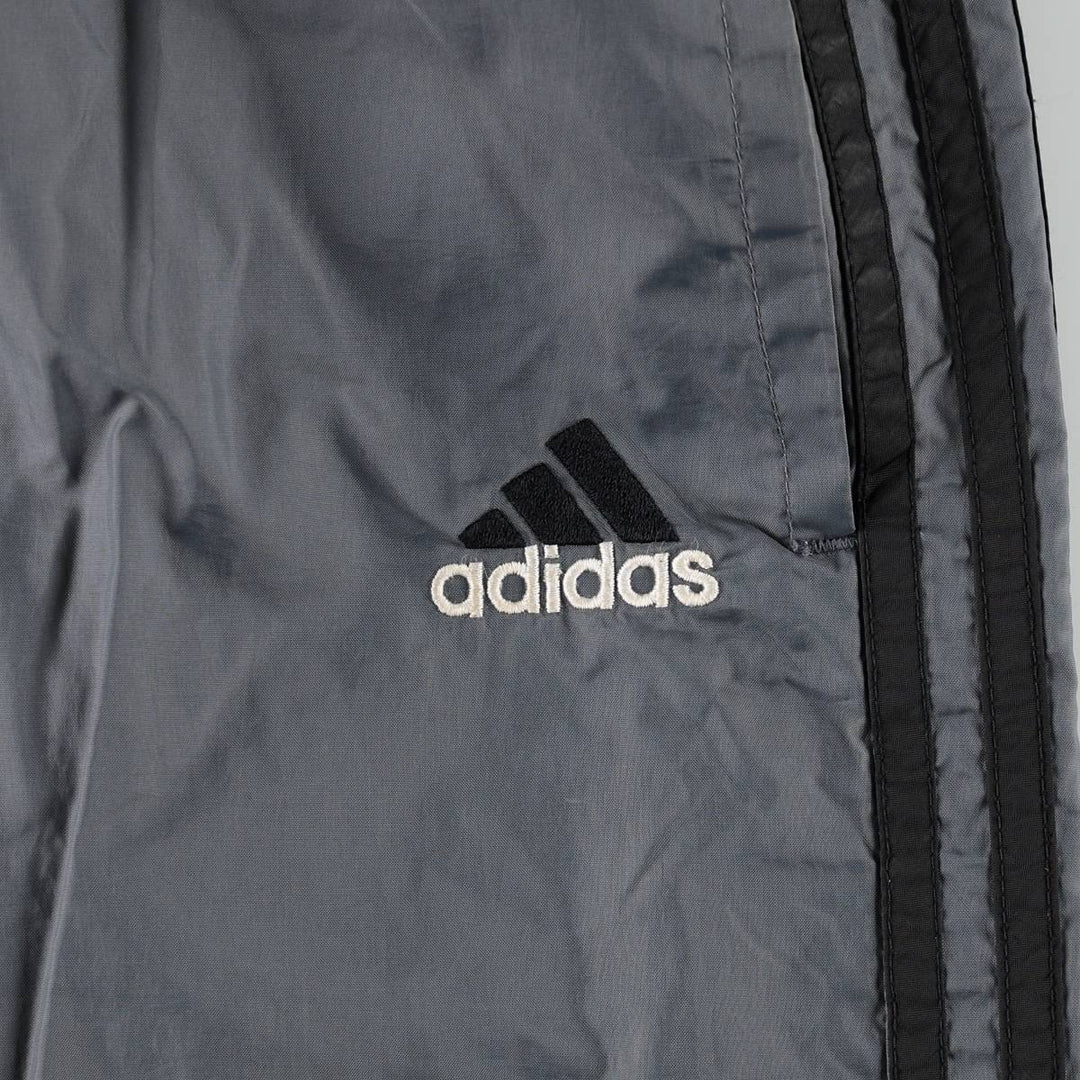 Vintage 90s-00'S Adidas nylon pants, crinkle pants, men's size L Nylon gray type Vintage Second Hand
