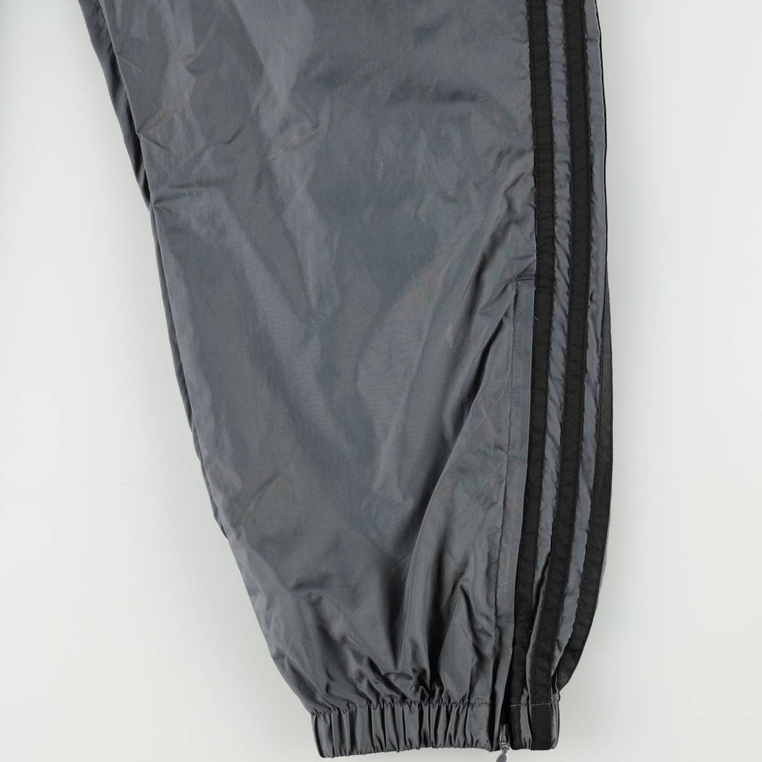 Vintage 90s-00'S Adidas nylon pants, crinkle pants, men's size L Nylon gray type Vintage Second Hand
