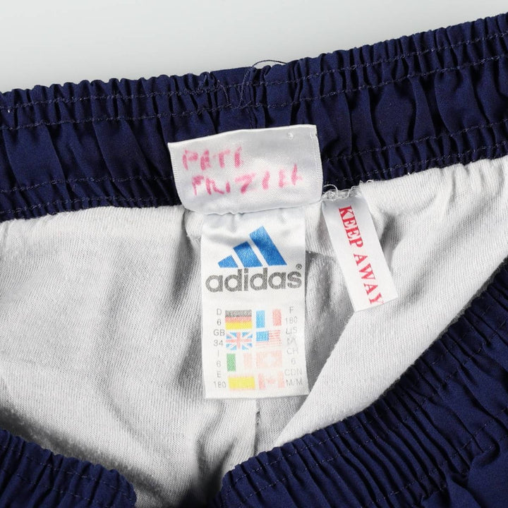 90s-00'S Adidas Warm-up Pants, Nylon Pants, Windbreaker Pants, Men's Size M (Equivalent), Vintage polyester navy blue type Vintage Second Hand
