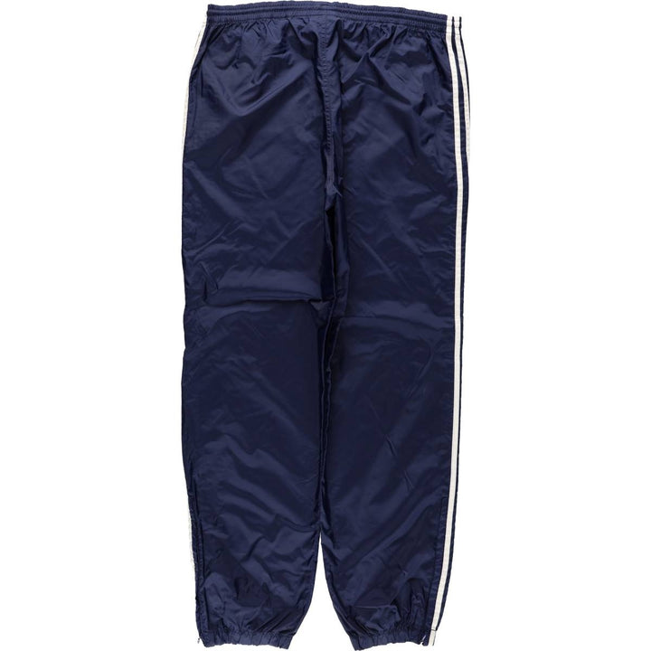 Vintage 90s-00'S Adidas nylon pants, crinkle pants, men's size L Nylon navy blue type Vintage Second Hand