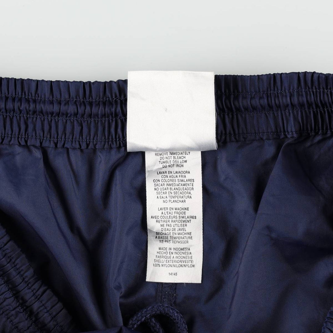 Vintage 90s-00'S Adidas nylon pants, crinkle pants, men's size L Nylon navy blue type Vintage Second Hand