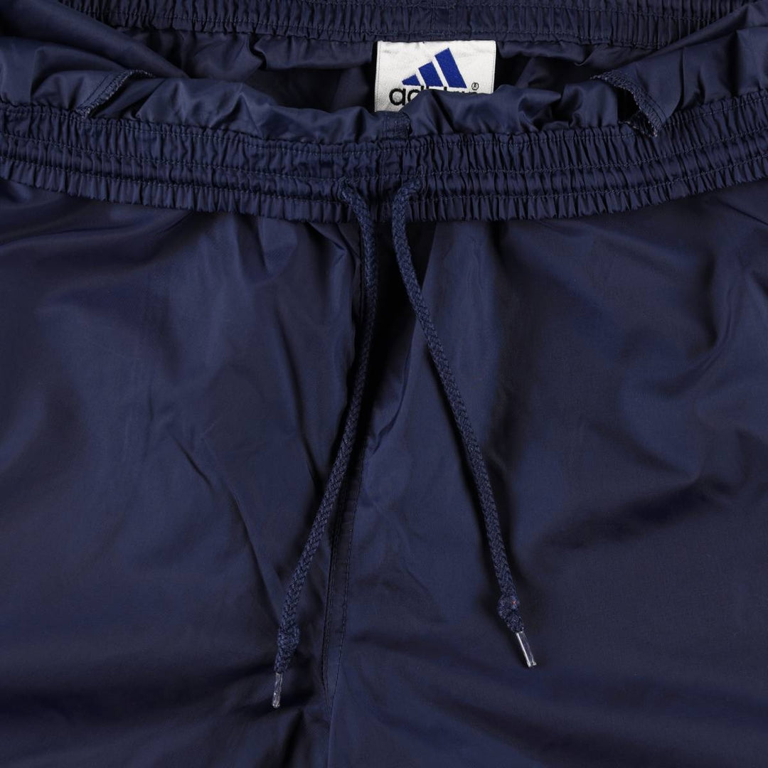 Vintage 90s-00'S Adidas nylon pants, crinkle pants, men's size L Nylon navy blue type Vintage Second Hand