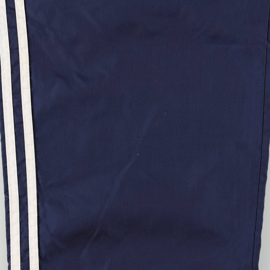 Vintage 90s-00'S Adidas nylon pants, crinkle pants, men's size L Nylon navy blue type Vintage Second Hand