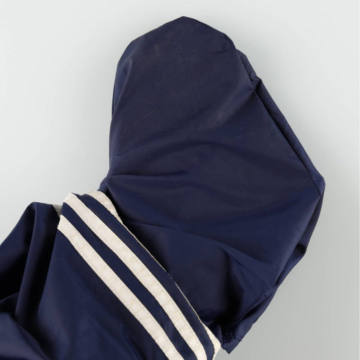 Vintage 90s-00'S Adidas nylon pants, crinkle pants, men's size L Nylon navy blue type Vintage Second Hand
