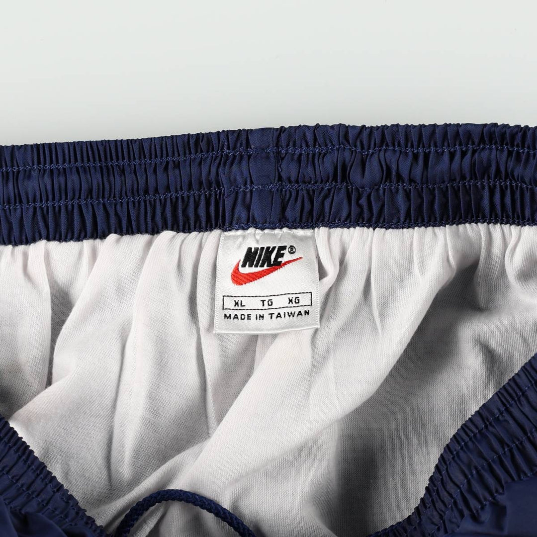 90s-00'S Nike Nylon Pants, Shaka Shaka Pants, Men's Size XL, Vintage Nylon navy blue type Vintage Second Hand