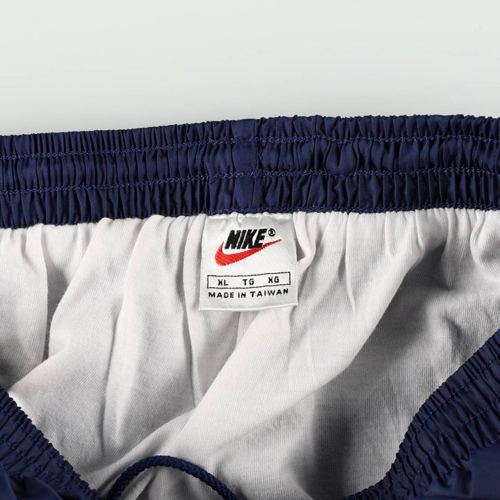 90s-00'S Nike Nylon Pants, Shaka Shaka Pants, Men's Size XL, Vintage Nylon navy blue type Vintage Second Hand