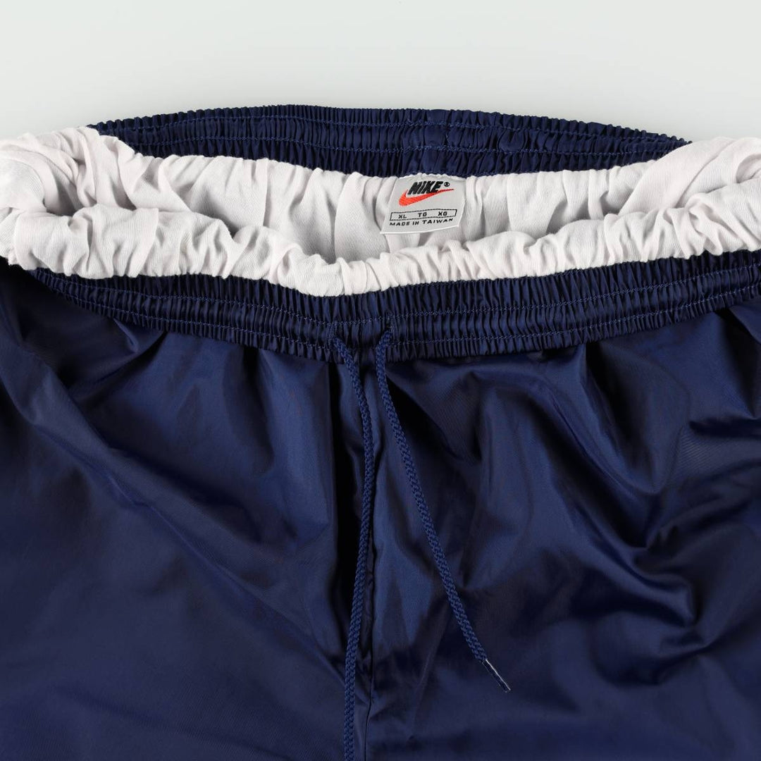 90s-00'S Nike Nylon Pants, Shaka Shaka Pants, Men's Size XL, Vintage Nylon navy blue type Vintage Second Hand