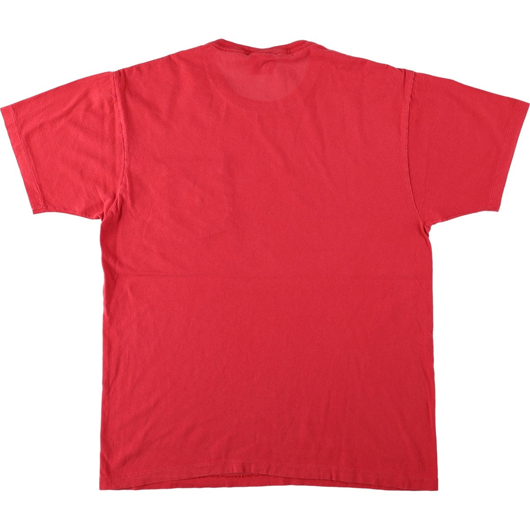 Ralph Lauren POLO by Ralph Lauren Short-Sleeve T-Shirt with One-Point Logo Pocket, Men's Size S (approx.) cotton red type Vintage Second Hand