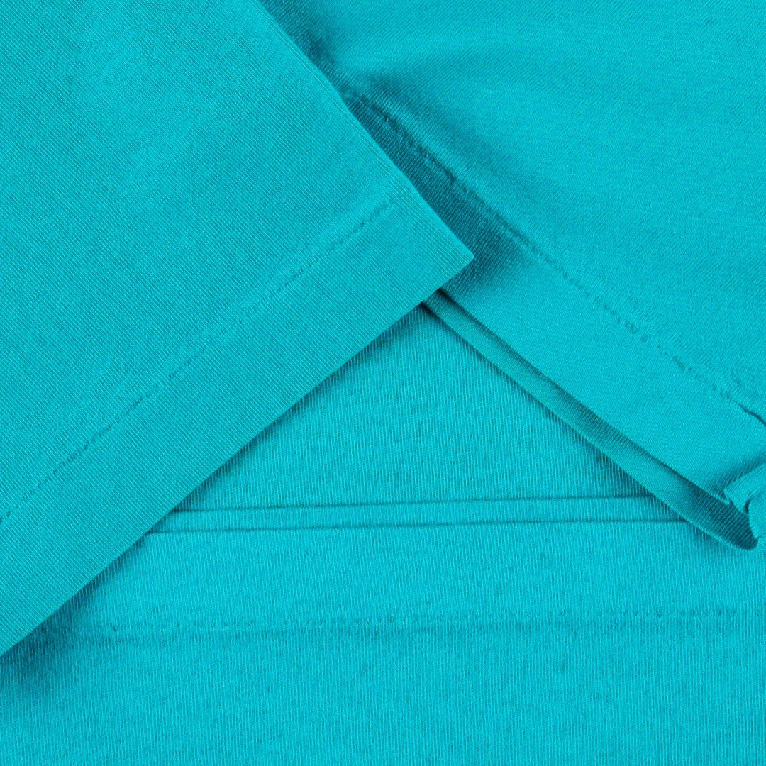 Ralph Lauren POLO by Ralph Lauren Short-Sleeve T-Shirt with One-Point Logo Pocket, Men's Size S (approx.) cotton turquoise blue Vintage Second Hand