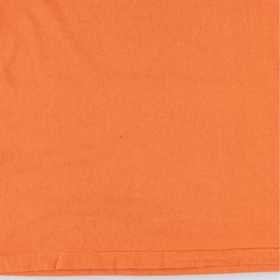 Ralph Lauren POLO by Ralph Lauren Short-Sleeve T-Shirt with One-Point Logo, Men's Size XL (approx.) cotton orange type Vintage Second Hand