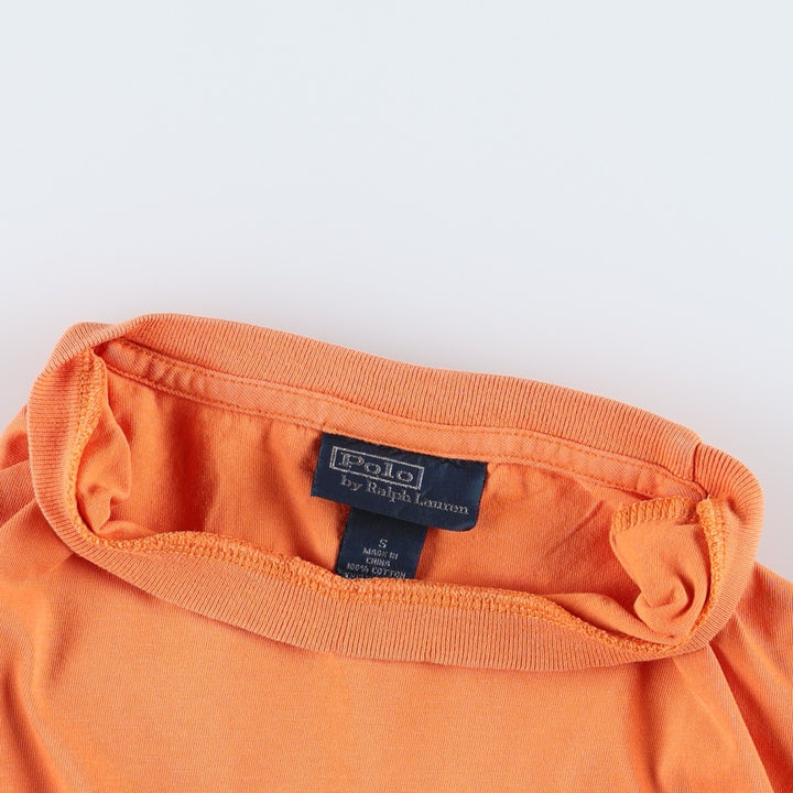 Ralph Lauren POLO by Ralph Lauren Short Sleeve Logo T-Shirt Men's S cotton orange type Vintage Second Hand