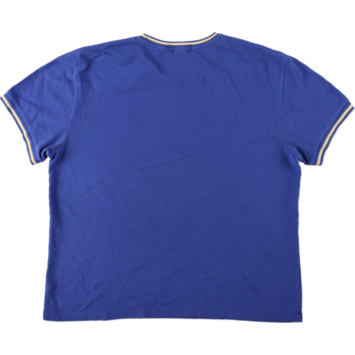 Ralph Lauren POLO by Ralph Lauren short sleeve one point logo T-shirt men's L size cotton blue type Vintage Second Hand