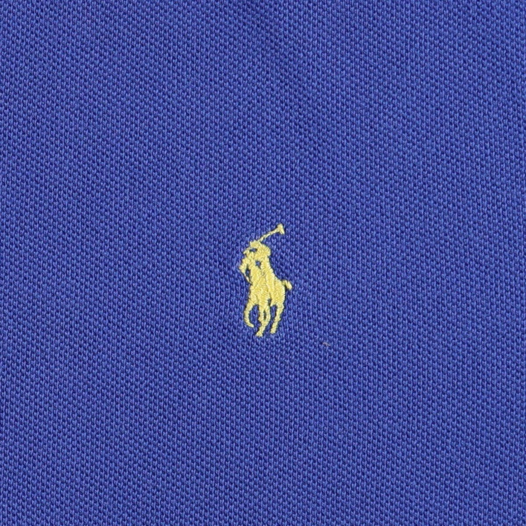Ralph Lauren POLO by Ralph Lauren short sleeve one point logo T-shirt men's L size cotton blue type Vintage Second Hand