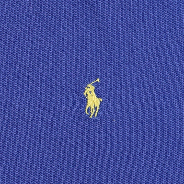 Ralph Lauren POLO by Ralph Lauren short sleeve one point logo T-shirt men's L size cotton blue type Vintage Second Hand