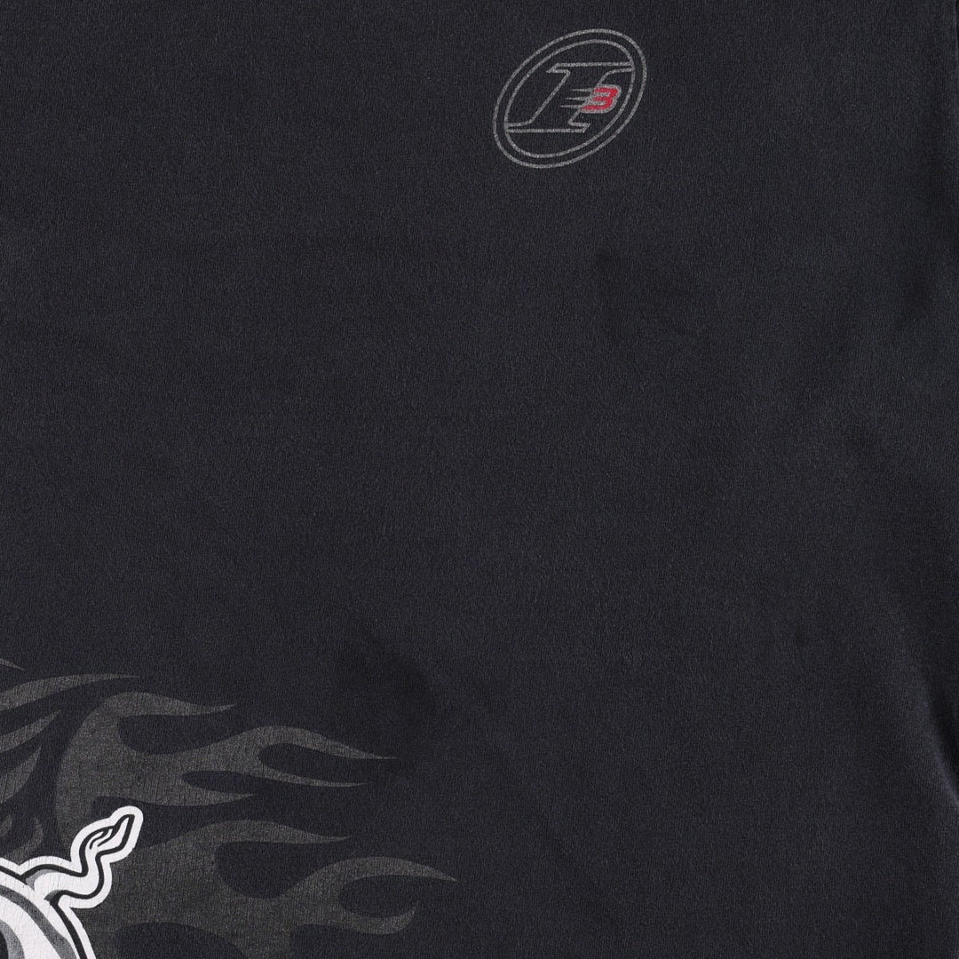 2000'S Reebok Allen Iverson sports print T-shirt, men's size L (approx.) cotton black type Vintage Second Hand