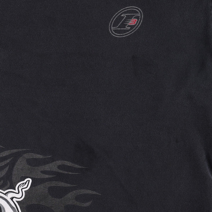 2000'S Reebok Allen Iverson sports print T-shirt, men's size L (approx.) cotton black type Vintage Second Hand