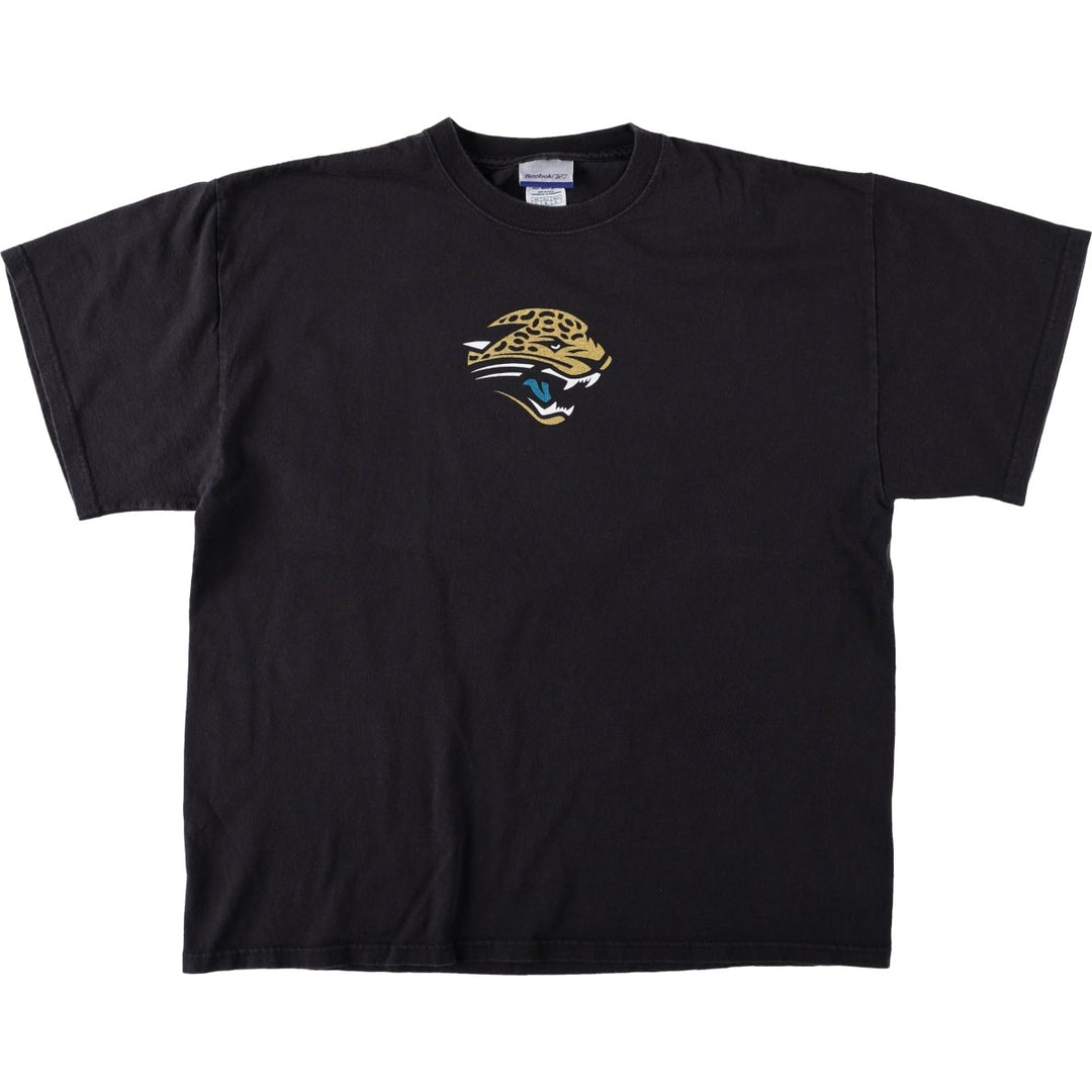 Reebok Jacksonville Jaguars David Garrard Sports Print T-Shirt, Men's Size L (approx.) cotton black type Vintage Second Hand