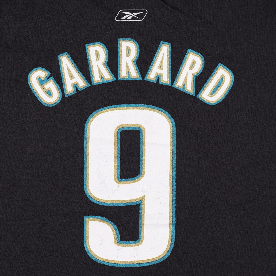 Reebok Jacksonville Jaguars David Garrard Sports Print T-Shirt, Men's Size L (approx.) cotton black type Vintage Second Hand
