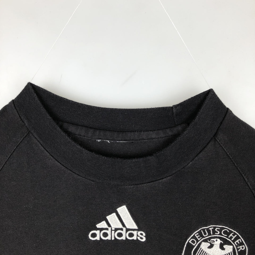 Adidas logo T-shirt, men's XL size unclear white type Vintage Second Hand