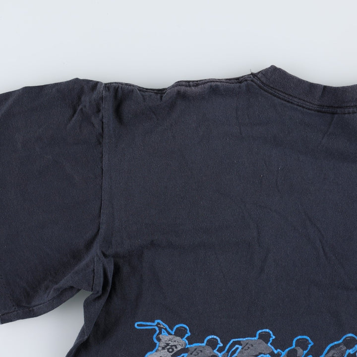 90'S Nike Bo Jackson sports t-shirt, silver tag, made in USA, men's size L equivalent, vintage. cotton navy blue type Vintage Second Hand
