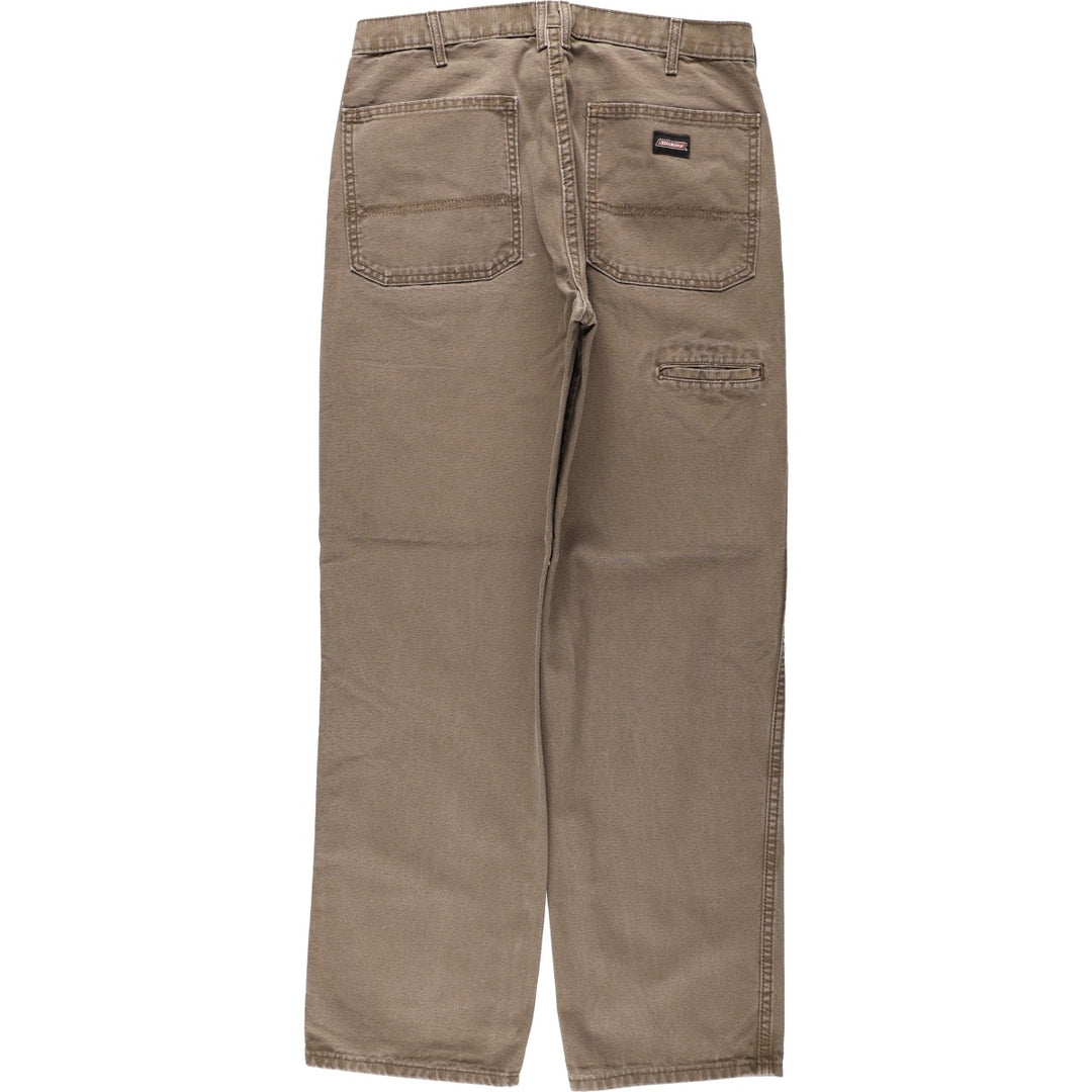 Dickies Relaxed Fit Duck Work Pants Men's W34 cotton brown type Vintage Second Hand