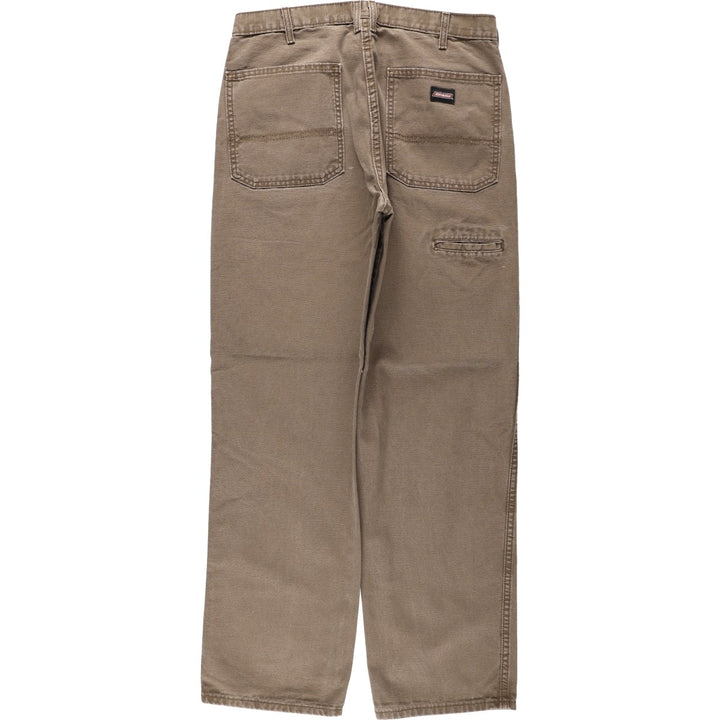 Dickies Relaxed Fit Duck Work Pants Men's W34 cotton brown type Vintage Second Hand