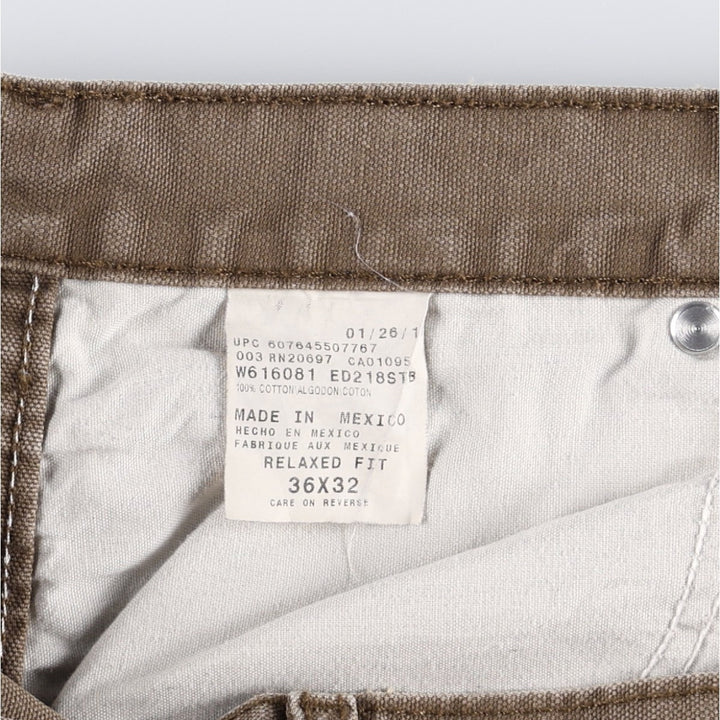 Dickies Relaxed Fit Duck Work Pants Men's W34 cotton brown type Vintage Second Hand