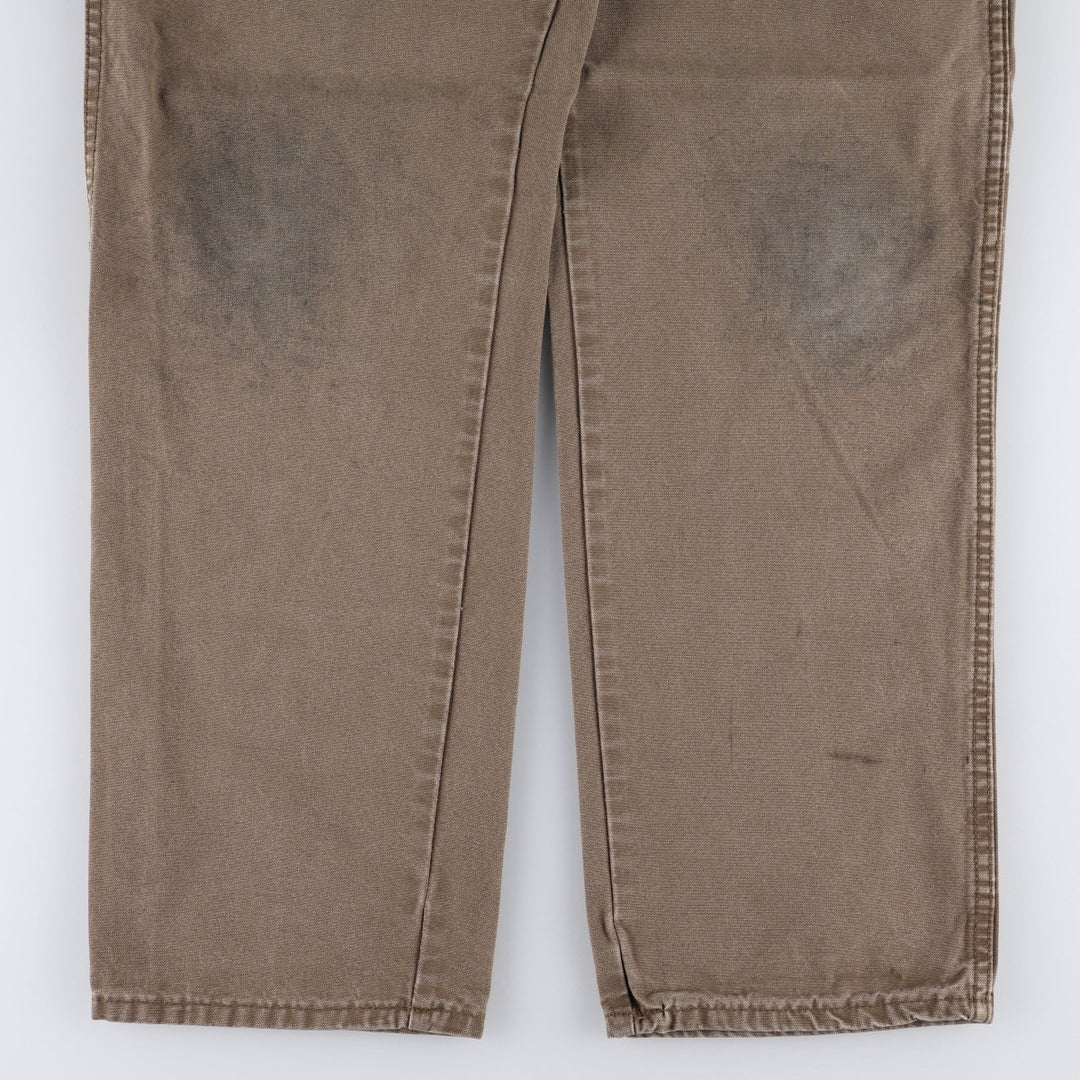 Dickies Relaxed Fit Duck Work Pants Men's W34 cotton brown type Vintage Second Hand