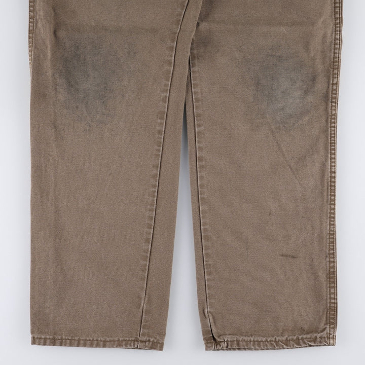 Dickies Relaxed Fit Duck Work Pants Men's W34 cotton brown type Vintage Second Hand