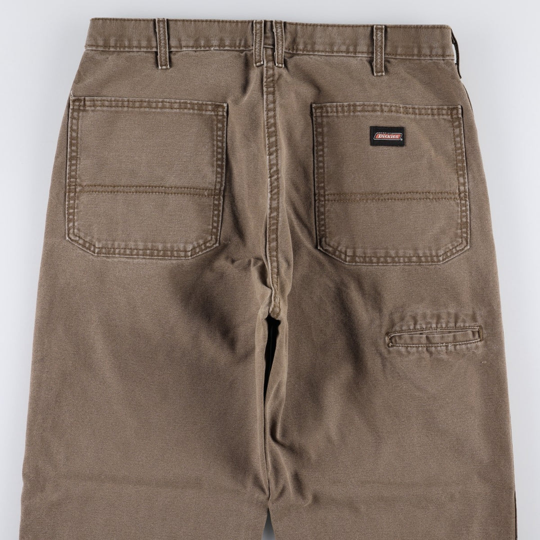 Dickies Relaxed Fit Duck Work Pants Men's W34 cotton brown type Vintage Second Hand