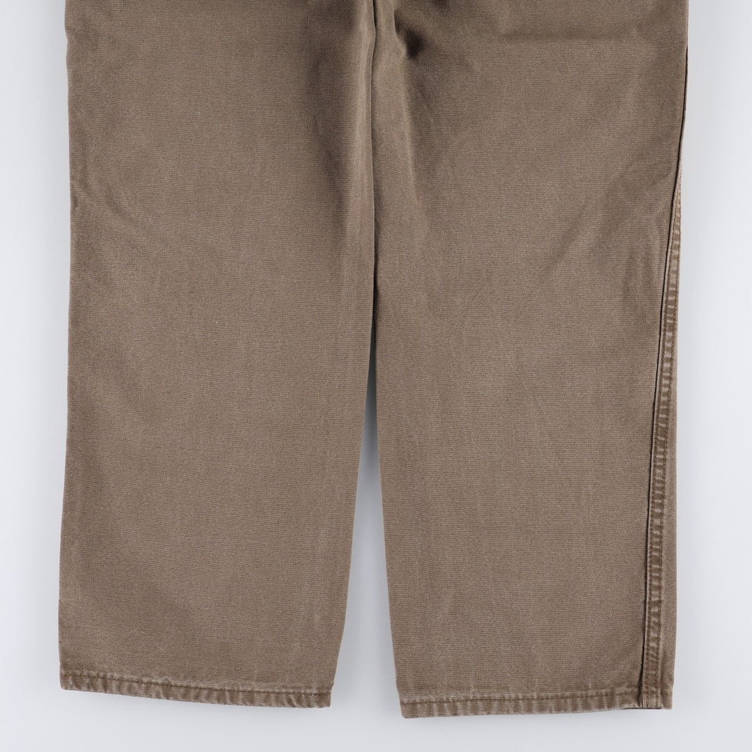 Dickies Relaxed Fit Duck Work Pants Men's W34 cotton brown type Vintage Second Hand