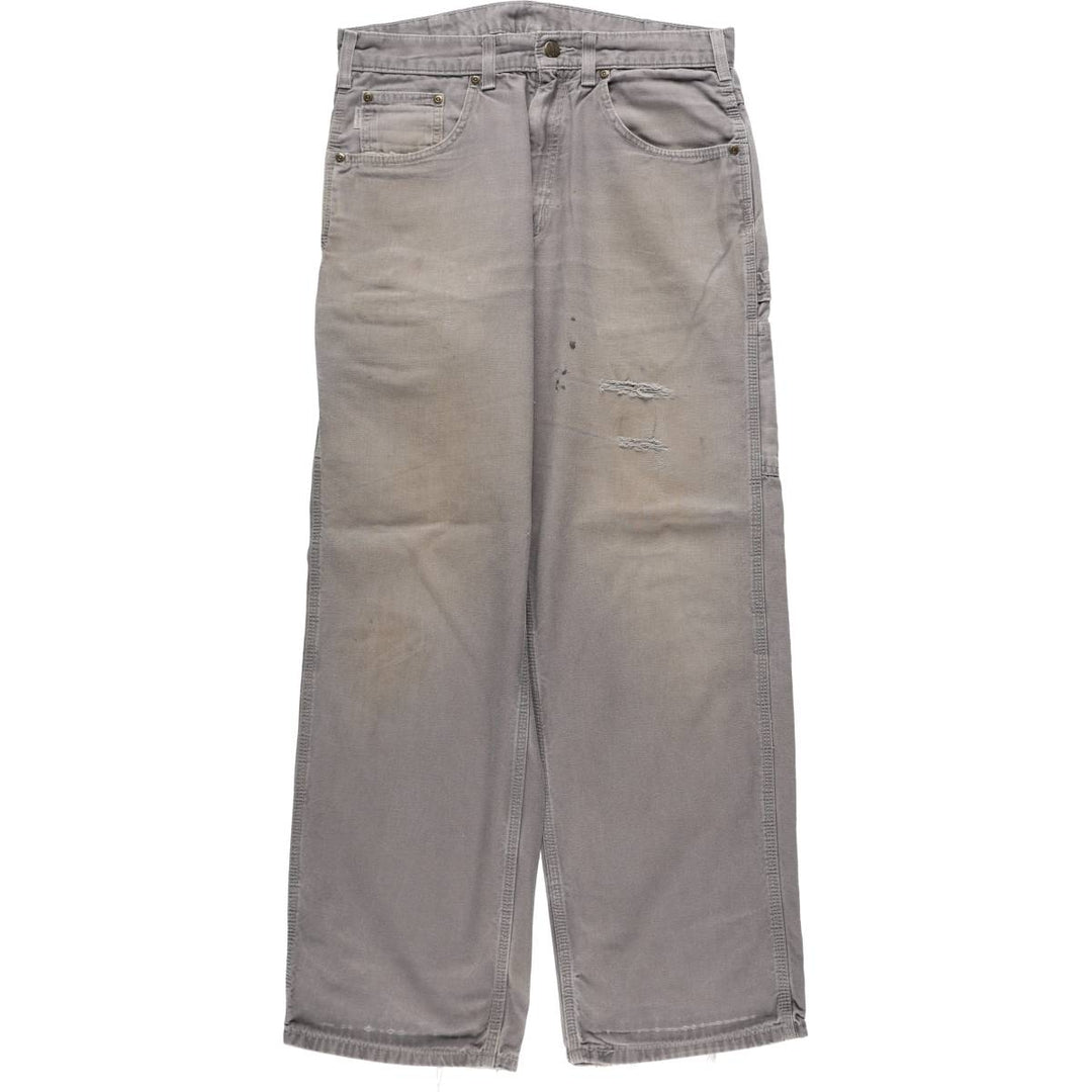 Carhartt Loose Original Fit Duck Painter Pants, Men's, W33 equivalent cotton gray type Vintage Second Hand
