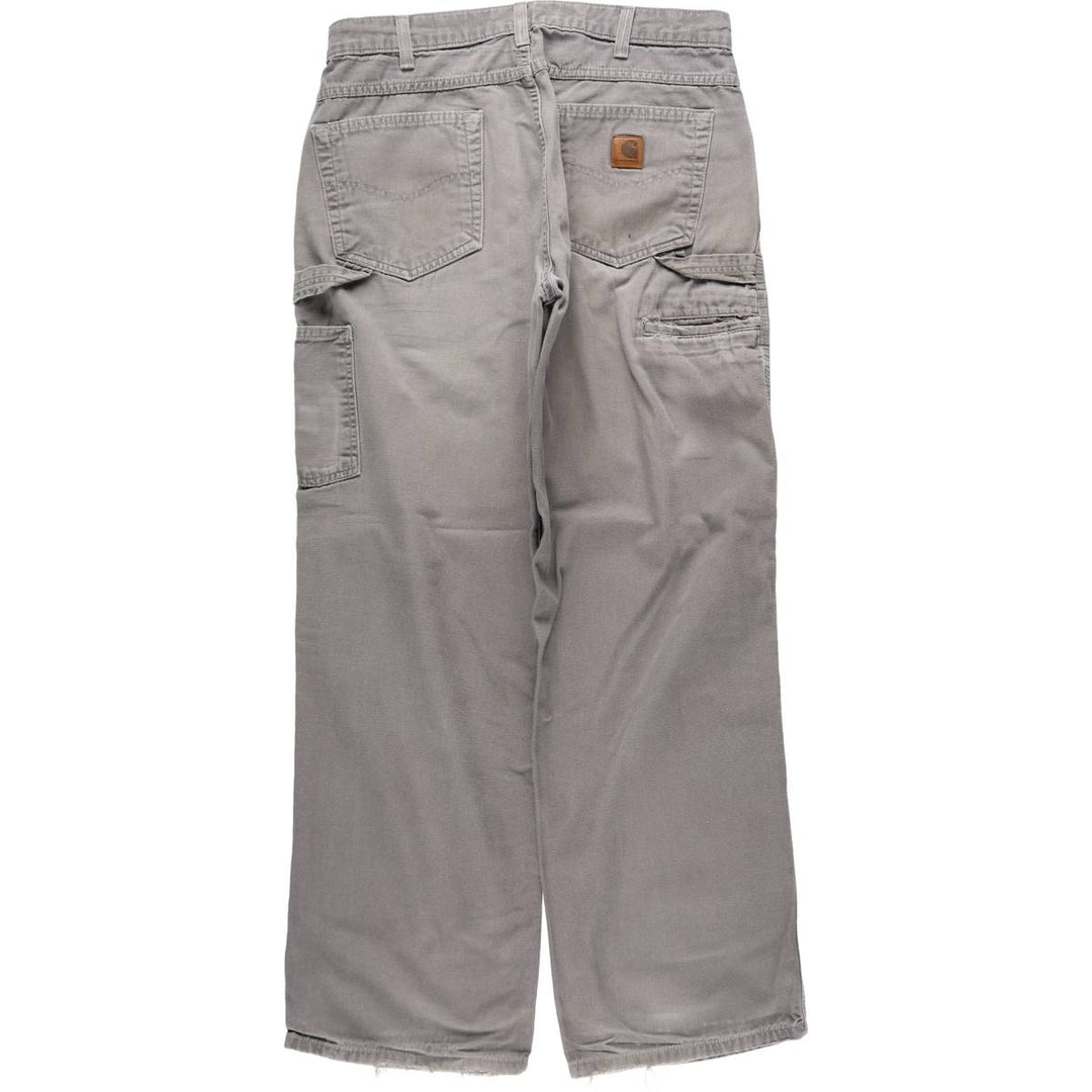 Carhartt Loose Original Fit Duck Painter Pants, Men's, W33 equivalent cotton gray type Vintage Second Hand