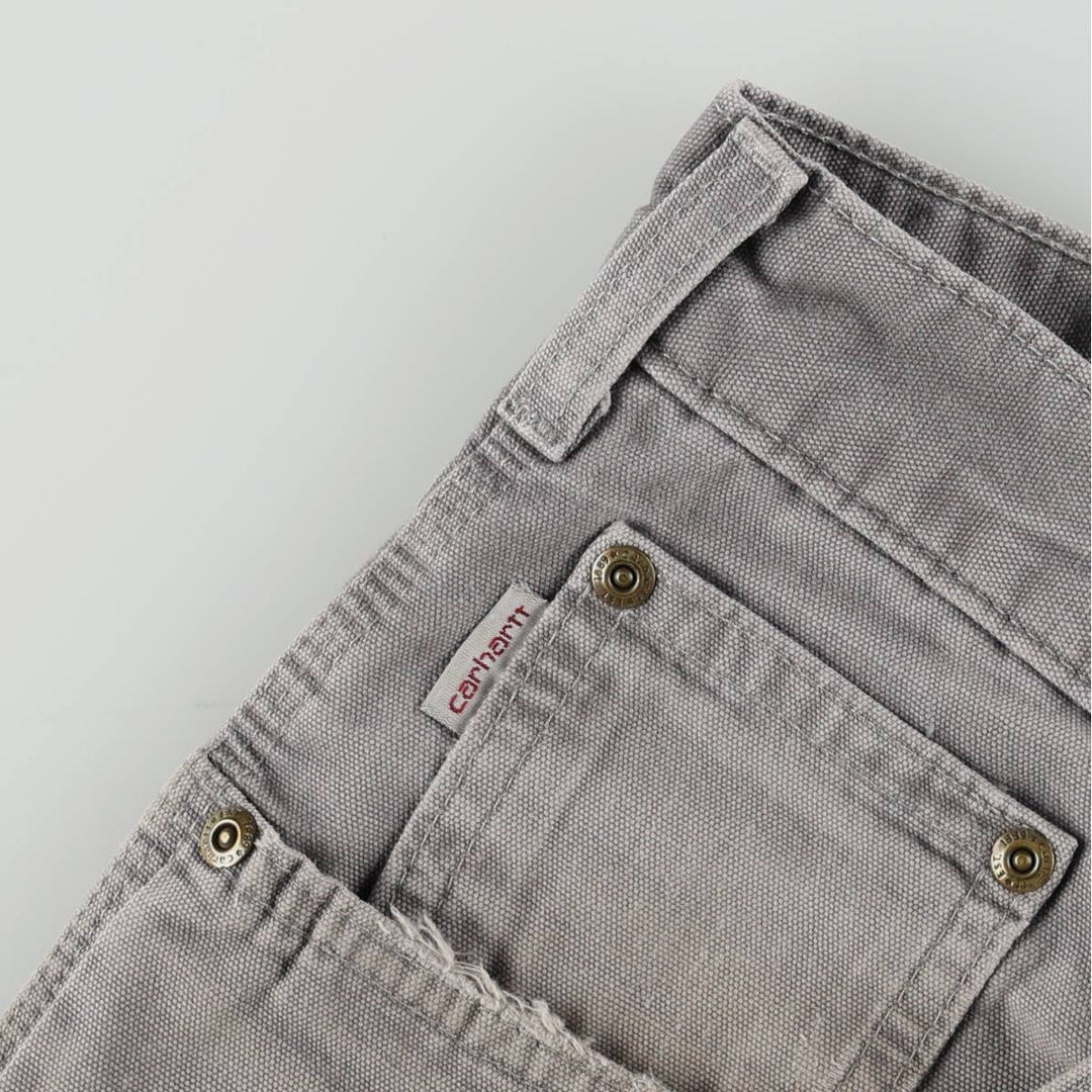 Carhartt Loose Original Fit Duck Painter Pants, Men's, W33 equivalent cotton gray type Vintage Second Hand