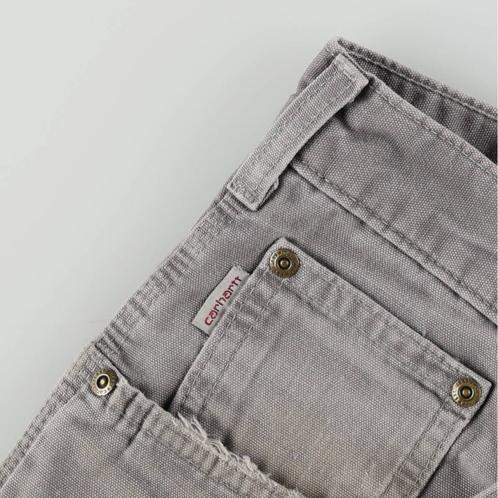 Carhartt Loose Original Fit Duck Painter Pants, Men's, W33 equivalent cotton gray type Vintage Second Hand