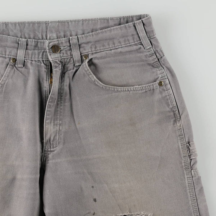 Carhartt Loose Original Fit Duck Painter Pants, Men's, W33 equivalent cotton gray type Vintage Second Hand