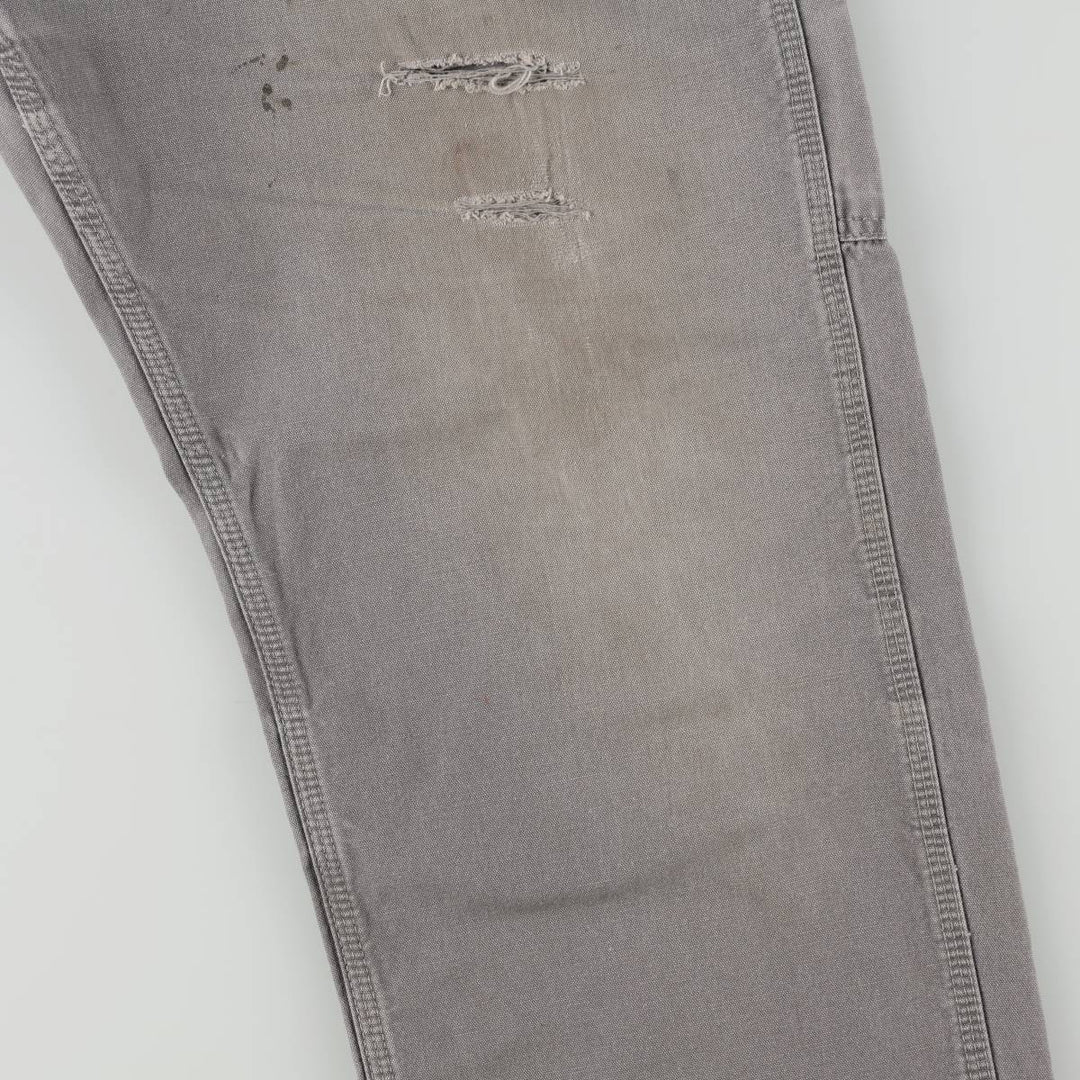 Carhartt Loose Original Fit Duck Painter Pants, Men's, W33 equivalent cotton gray type Vintage Second Hand