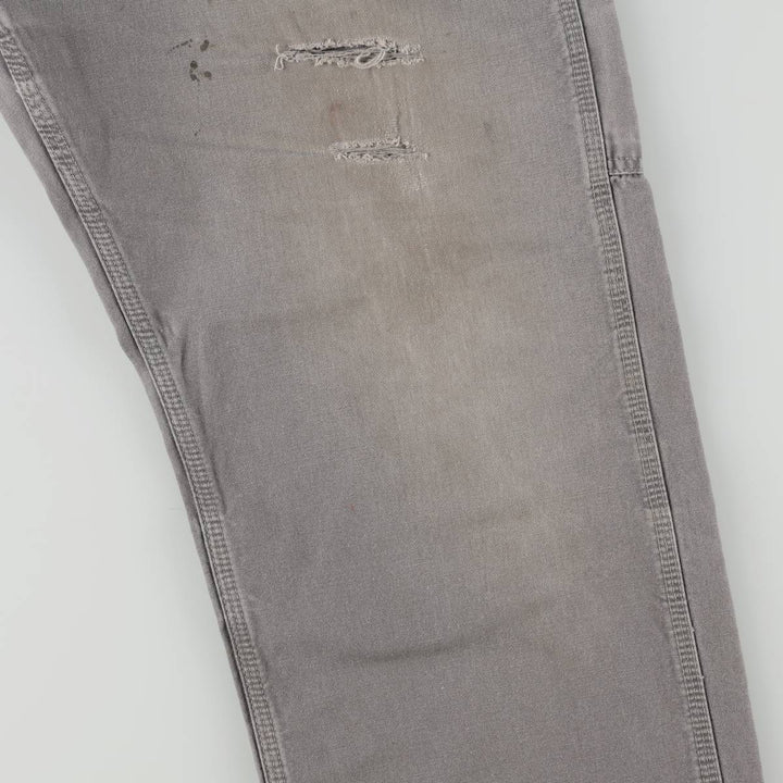 Carhartt Loose Original Fit Duck Painter Pants, Men's, W33 equivalent cotton gray type Vintage Second Hand