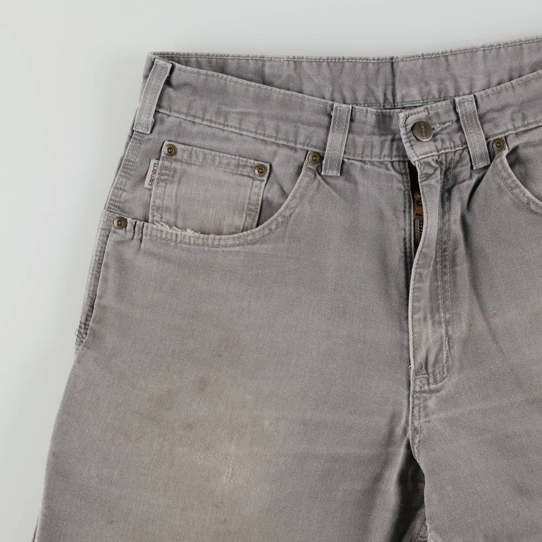 Carhartt Loose Original Fit Duck Painter Pants, Men's, W33 equivalent cotton gray type Vintage Second Hand