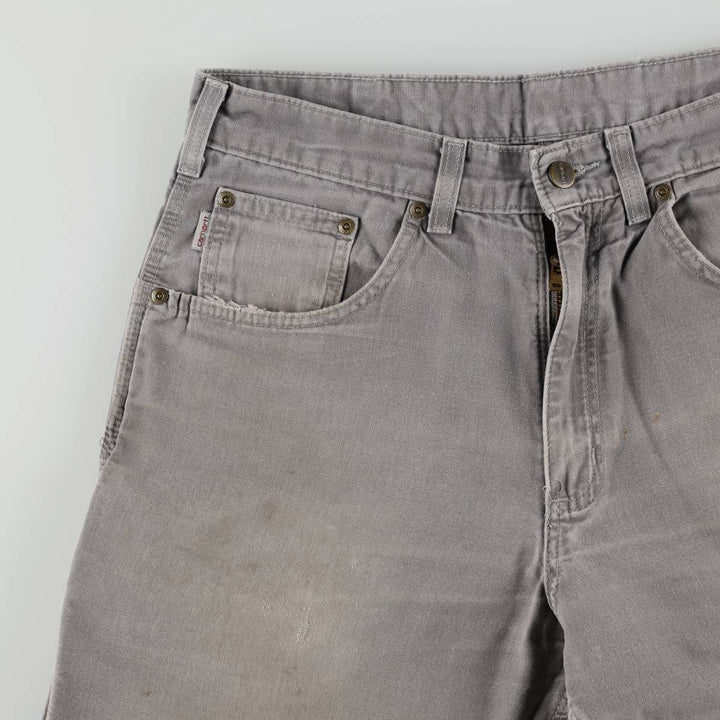 Carhartt Loose Original Fit Duck Painter Pants, Men's, W33 equivalent cotton gray type Vintage Second Hand