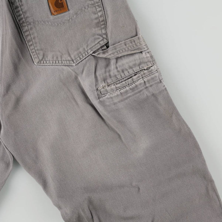 Carhartt Loose Original Fit Duck Painter Pants, Men's, W33 equivalent cotton gray type Vintage Second Hand