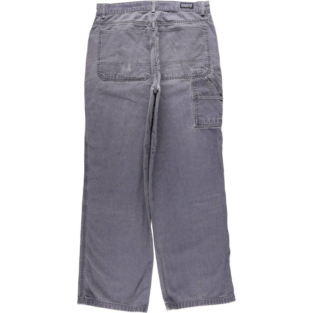 2000'S Patagonia Organic Cotton Duck Painter Pants (55500FA00) Men's W32 equivalent. unclear navy blue type Vintage Second Hand