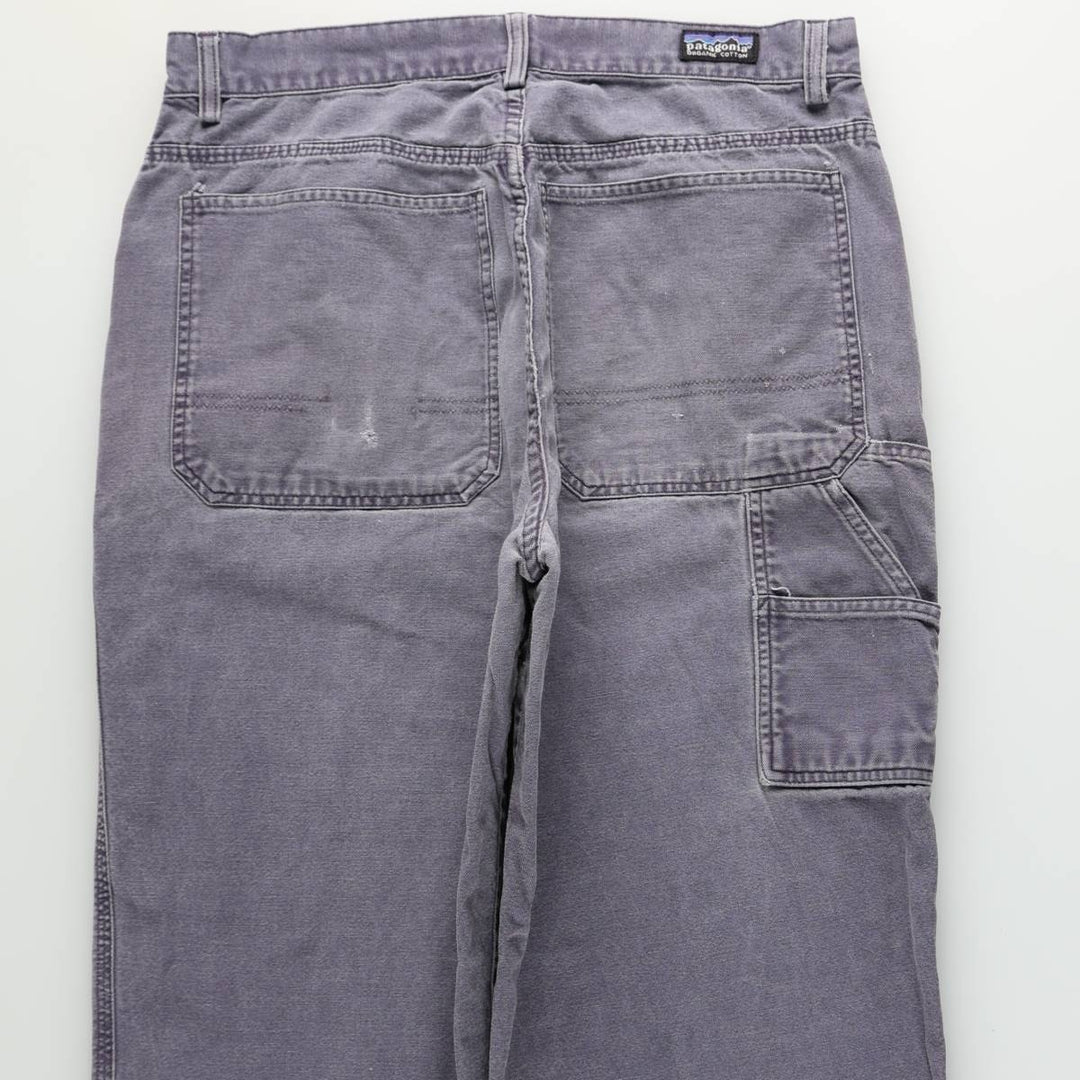 2000'S Patagonia Organic Cotton Duck Painter Pants (55500FA00) Men's W32 equivalent. unclear navy blue type Vintage Second Hand