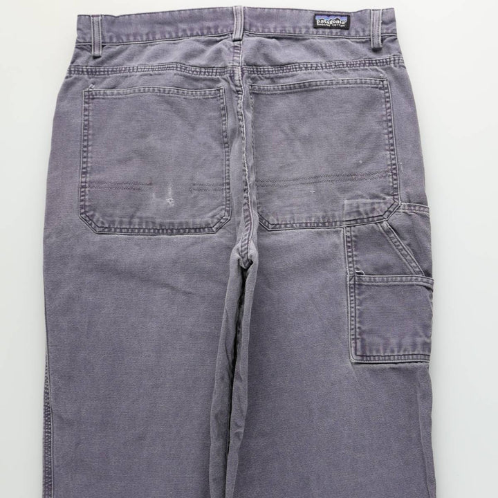 2000'S Patagonia Organic Cotton Duck Painter Pants (55500FA00) Men's W32 equivalent. unclear navy blue type Vintage Second Hand