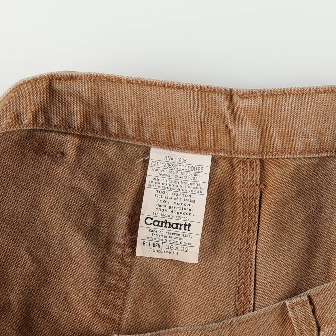 Carhartt Dungaree Fit Duck Painter Pants, Men's, W36 equivalent cotton Beige type Vintage Second Hand
