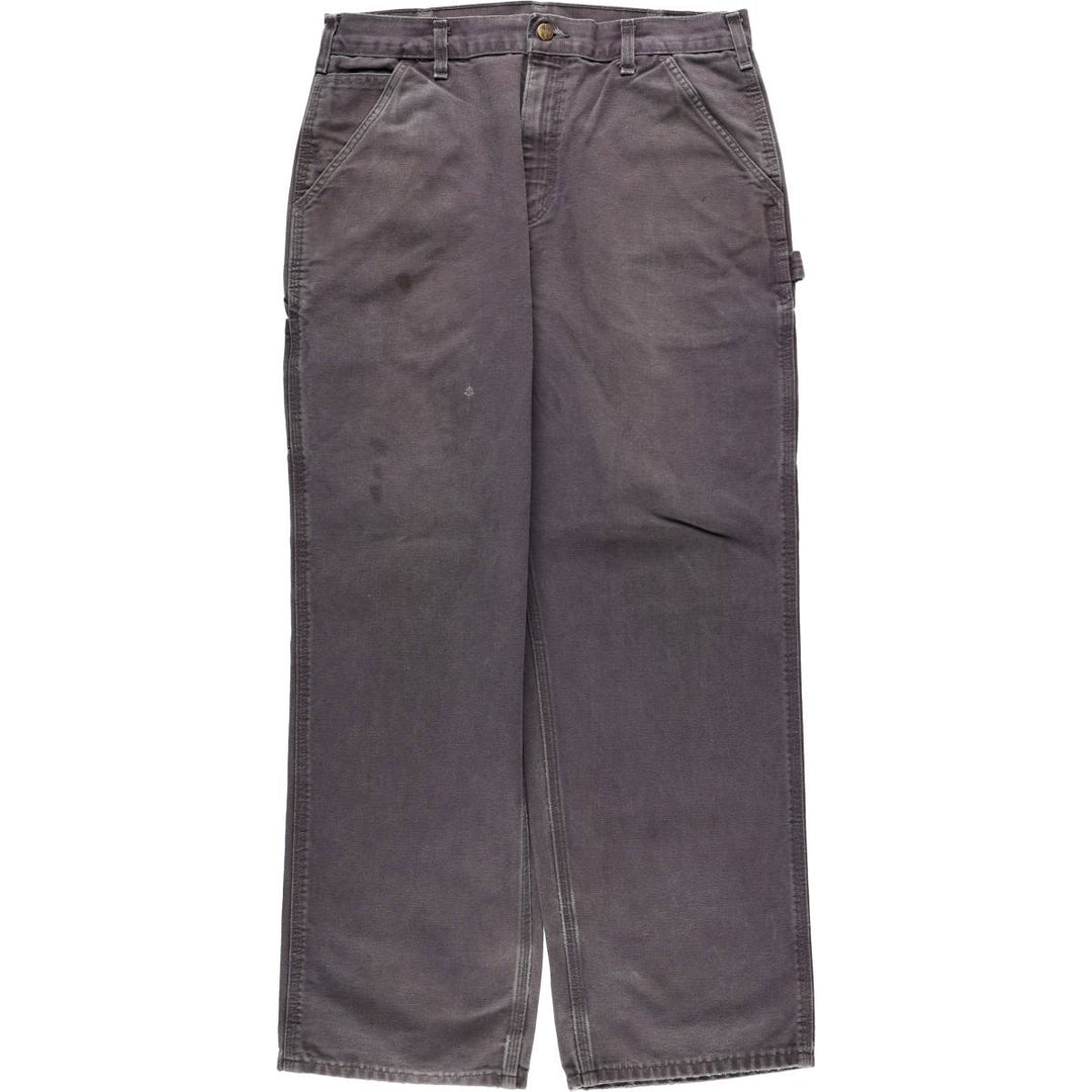 Carhartt Original Dungaree Fit Duck Painter Pants, Men's, W35 equivalent cotton Charcoal Vintage Second Hand